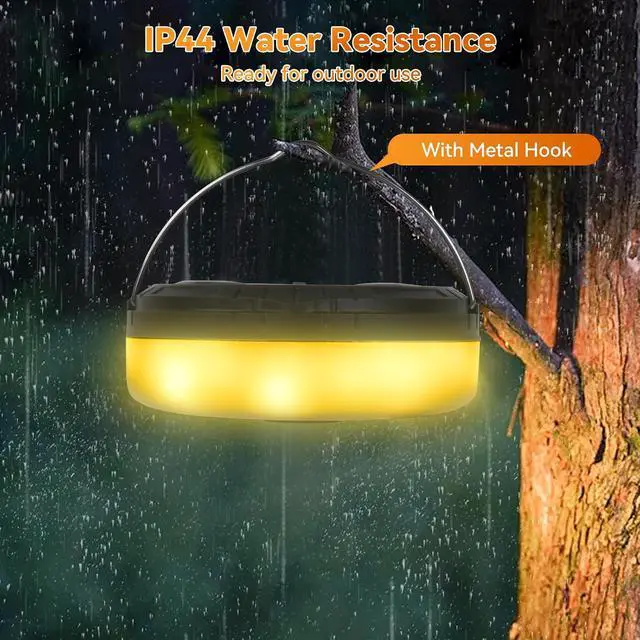Alt view image 6 of 7 - ELUTENG Solar String Lights Outdoor 33ft Rechargeable Waterproof Portable Magnetic Fairy String Light with 5 Lighting Modes Multifunction Sun Powered Camping Lights 10m for Outdoor, Camping, Garden