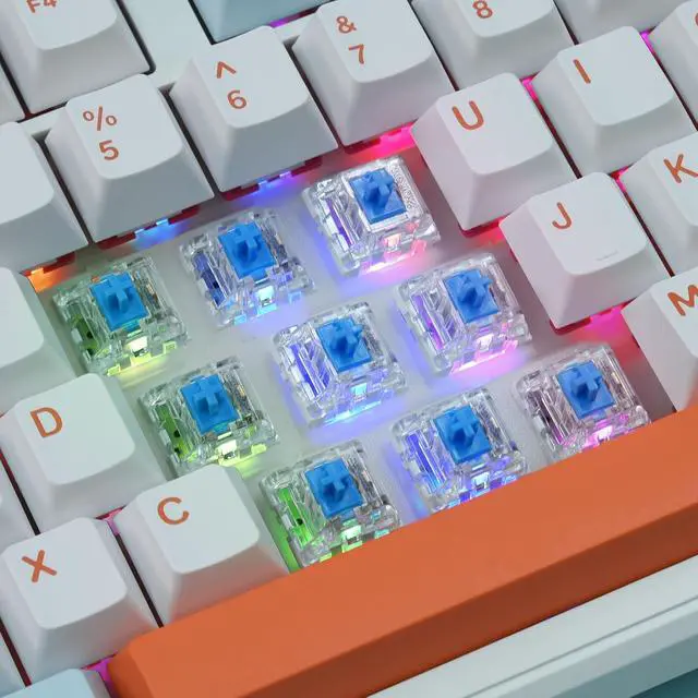 Alt view image 7 of 7 - ELUTENG 110 PCS Switch Replacement 3 PIN Mechanical Keyboard Switches, Clicky, Accurate Typing, Dustproof,Universal Replacement Parts for Office and Gaming (Blue)