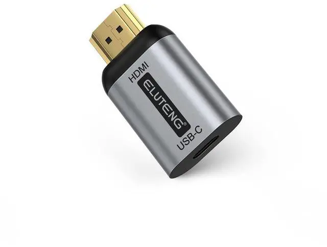 Main image of ELUTENG USB C to HDMI Adapter (Not USB to HDMI) Female to Male Converter Uni-Directional USBC/Thunderbolt 3 to HDMI 2.0 Adapter 4K@60Hz Source to Display Connector