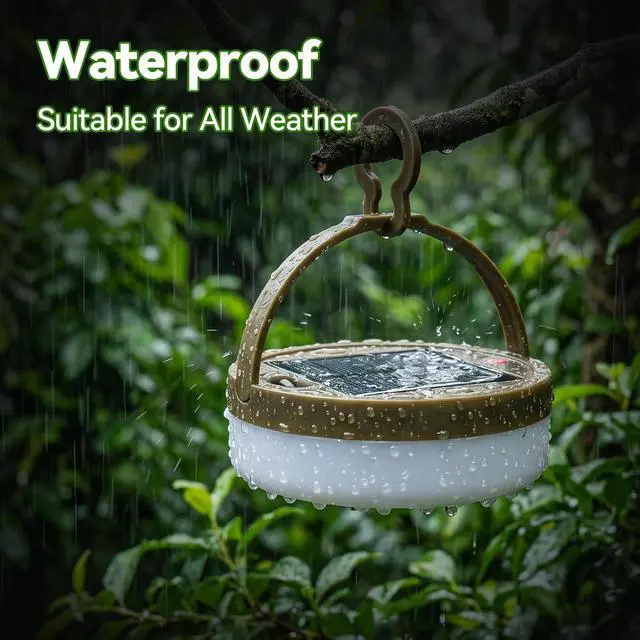 Alt view image 4 of 7 - ELUTENG 72ft Solar String Lights Camping Rechargeable Portable Waterproof Solar Outdoor String Light with 5 Lighting Modes Remote Control Sun Powered Fairy Lights 22m for Outdoor, Camping, Patio, Yard