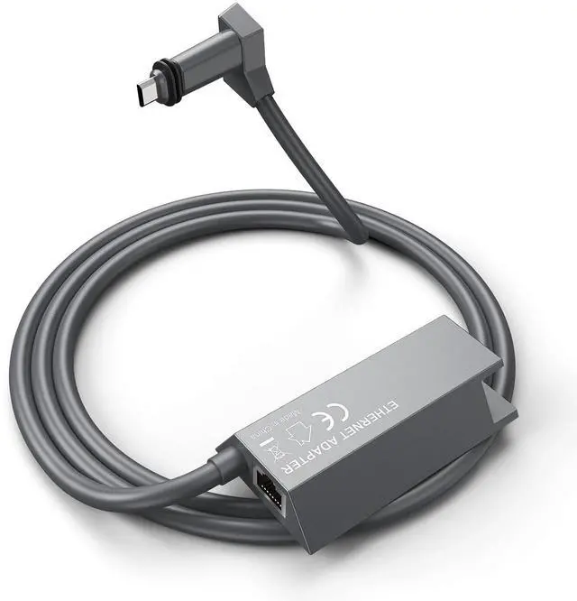 Main image of ELUTENG Starlink Ethernet Adapter V2, 1Gbps Starlink to RJ45 Gigabit Adapter for Gen 2 Rectangular Dish, Wired Stable Network, Gray