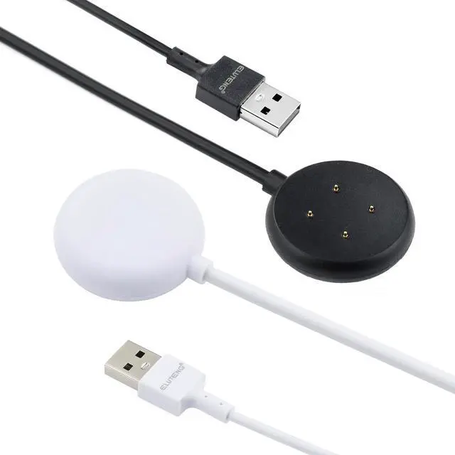 Main image of ELUTENG Charger for Google Pixel-Watch,Repalcement USB-A Upgraded Fast Charging Cable Magnetic for Google Pixel Watch,Black/White 39.37 inch