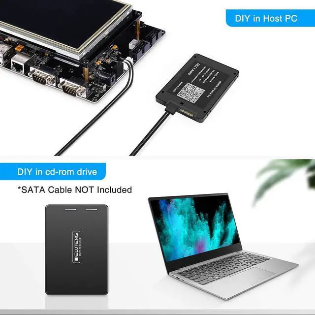 Alt view image 4 of 7 - ELUTENG mSATA SSD to 2.5" SATA Hard Disk Enclosure Case Aluminum 6Gbps High Speed 2.5 SATA to mSATA SSD Convertor Adapter Compatible for Kingston Transcend Intel Samsung