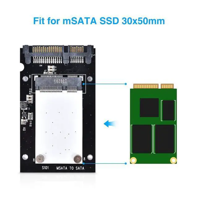 Alt view image 7 of 7 - ELUTENG mSATA SSD to 2.5" SATA Hard Disk Enclosure Case Aluminum 6Gbps High Speed 2.5 SATA to mSATA SSD Convertor Adapter Compatible for Kingston Transcend Intel Samsung