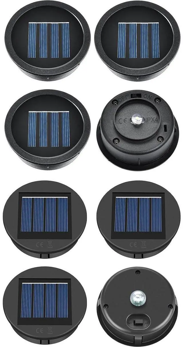 Main image of ELUTENG Solar Light Replacement Top 3.15in with Solar Lights Replacement Top 4 Pack 2.76 inch