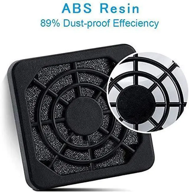 Alt view image 5 of 5 - ELUTENG 40mm USB Fan with 3 Speed Control USB Ventilator 5V Max 5300RPM High Flow Equiped with 40mm Fan Filter 2 Pack Dustproof Cover USB Cooling Ventilator Plastic Grill