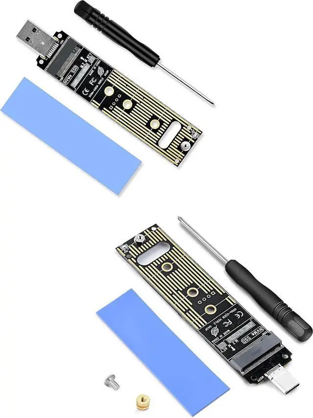 Main image of ELUTENG NVME to USB Adapter M.2 NVME Hard Drive USB3.1 Gen2 with M.2 to USB C Adapter USB 3.1 Gen 2 to NVMe PCI-E Converter Reader