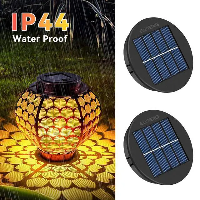 Alt view image 5 of 7 - ELUTENG 8-Pack Replacement Solar Light Parts Multi-Color 3.15Inch Waterproof Colorful Solar Lantern Lights Top Inserts 8CM Colored Outside Led Lanterns Lamp for Outdoor | Garden | Patio Decor