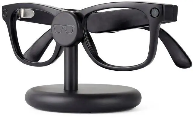 Main image of ELUTENG for Meta Ray-Ban Glasses Charging Stand AR Smart Glasses Charging Holder-Wayfarer, Skyler, Headliner and Oakley Meta HSTN Charger with LED Indicator with 1m Type-C Cable,Black