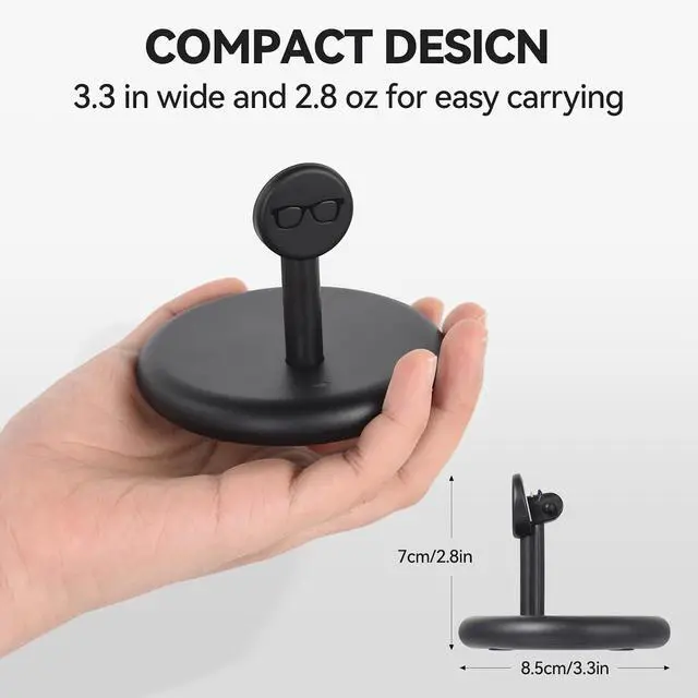 Alt view image 5 of 7 - ELUTENG for Meta Ray-Ban Glasses Charging Stand AR Smart Glasses Charging Holder-Wayfarer, Skyler, Headliner and Oakley Meta HSTN Charger with LED Indicator with 1m Type-C Cable,Black