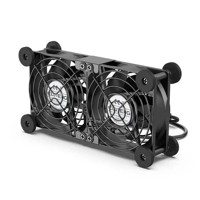 Alt view image 3 of 7 - ELUTENG Dual Cooling Fan Whisper Quiet 80mm 3 Adjustable High Speed with Dual 40mm USB Fan with 3 Speeds Adjustable 5V PC Fan