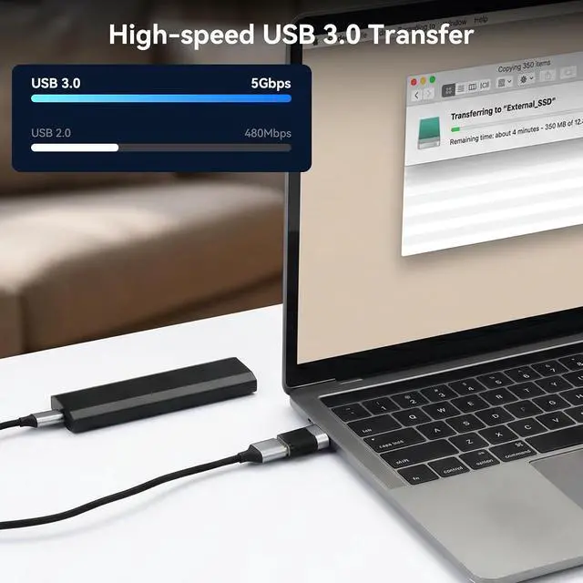 Alt view image 6 of 7 - ELUTENG USB C Various Adapter Kits with Side Angle, USB A/Micro USB/OTG 6Packs Type-C Diverse Converter for iPhone, iPad, Galaxy, Smartphones Tablets Laptops USB Connector Set