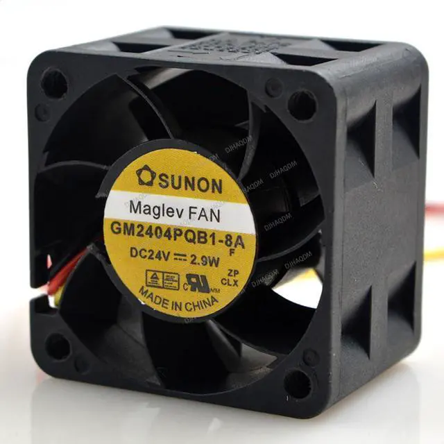 Alt view image 2 of 4 - Compatible for SUNON GM2404PQB1-8A 24V 3.9W 4cm 40x40x28 3-Wire Cooling Fan