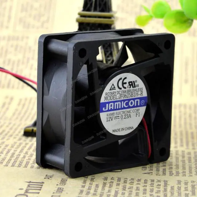 Alt view image 2 of 5 - Compatible for JAMICON JF0625B1H-R 12V 0.23A 6025 2-Wire Cooling Fan