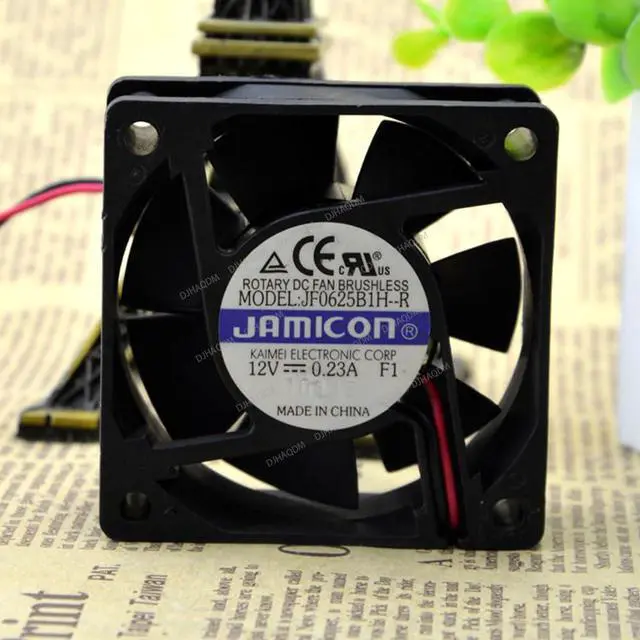 Alt view image 4 of 5 - Compatible for JAMICON JF0625B1H-R 12V 0.23A 6025 2-Wire Cooling Fan