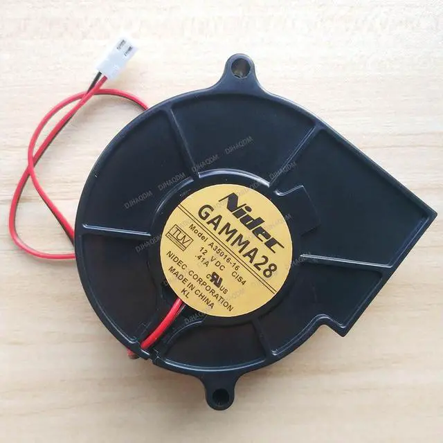 Alt view image 2 of 5 - Compatible for Nidec A35016-16 12V 0.41A 7530 2-Wire Cooling Fan