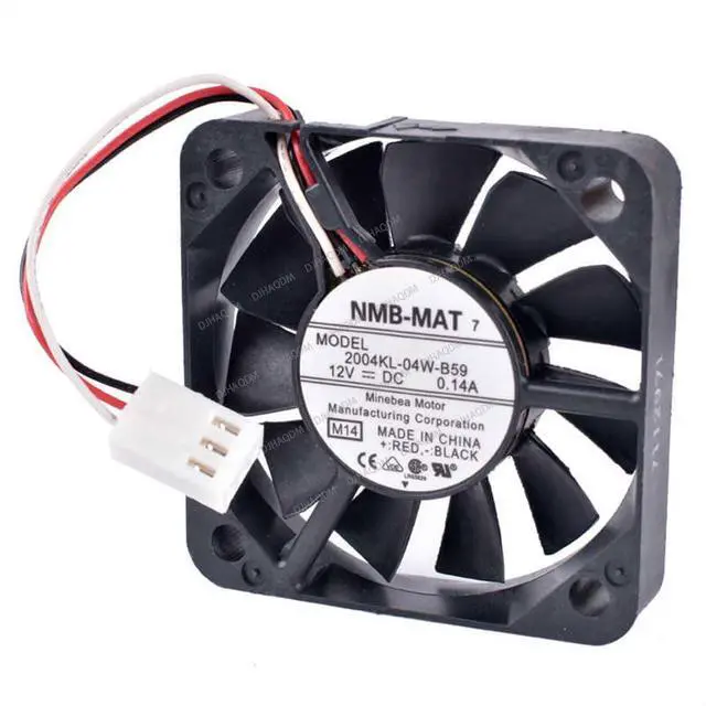 Alt view image 3 of 4 - Compatible for NMB-MAT 2004KL-04W-B59 12V 0.14A 50x50x10mm 5010 3-Wire Cooling Fan