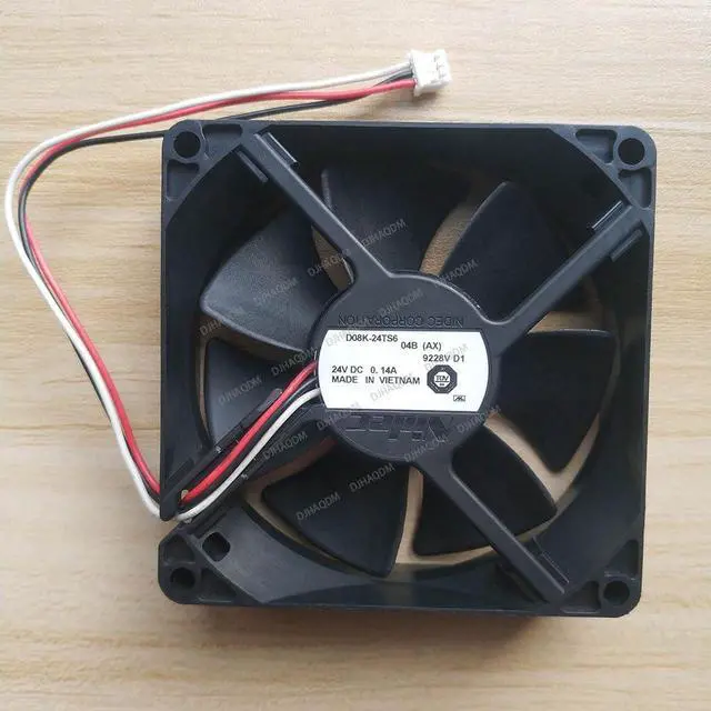 Main image of Compatible for Nidec D08K-24TS6 04B (AX) 24V 0.14A 8025 80x80x25mm 3-Wire Cooling Fan