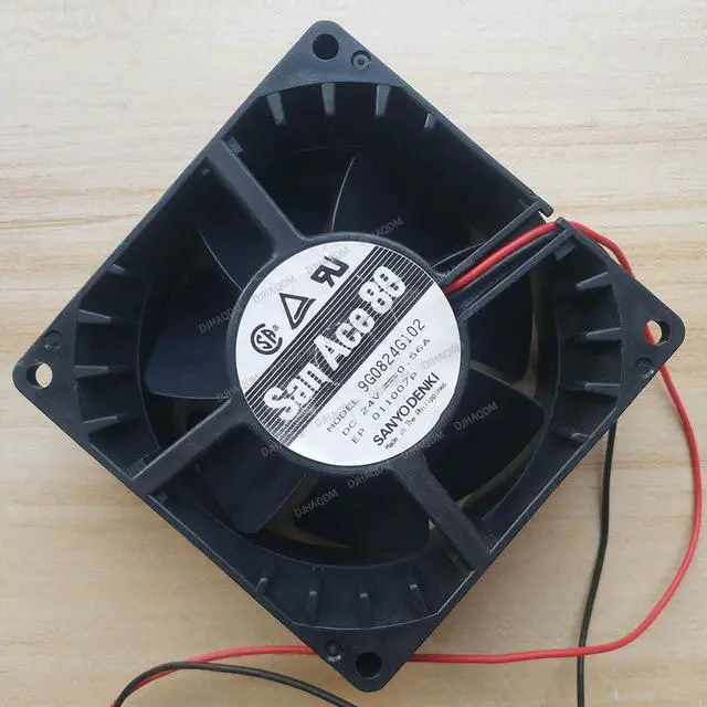 Alt view image 2 of 5 - Compatible for San Ace 80 9G0824G102 24V 0.56A 80x80x38mm 8038 2-Wire Cooling Fan