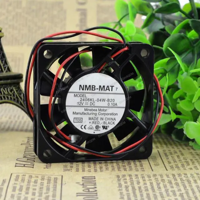 Alt view image 5 of 5 - Compatible for NMB-MAT 2406KL-04W-B20 12V 0.10A 60x60x15mm 6015 2-Wire Cooling Fan