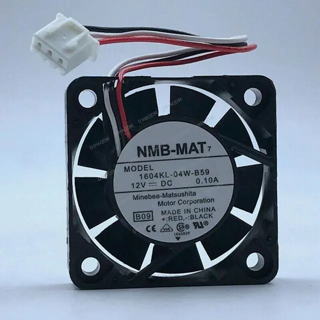 Alt view image 2 of 4 - Compatible for NMB-MAT 1604KL-04W-B59 12V 0.10A 40x40x10mm 4010 3-Wire Cooling Fan