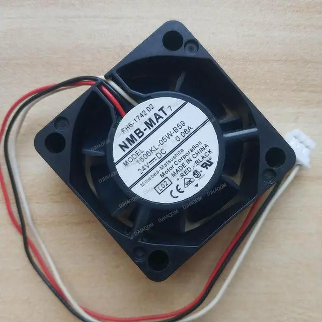 Alt view image 2 of 5 - Compatible for NMB-MAT 1606KL-05W-B59 24V 0.08A 3-Wire Cooling Fan