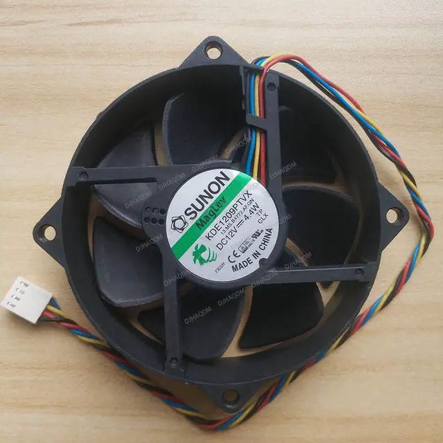 Alt view image 2 of 5 - Compatible for SUNON KDE1209PTVX 12V 4.4W 9cm 9025 4-Wire Cooling Fan