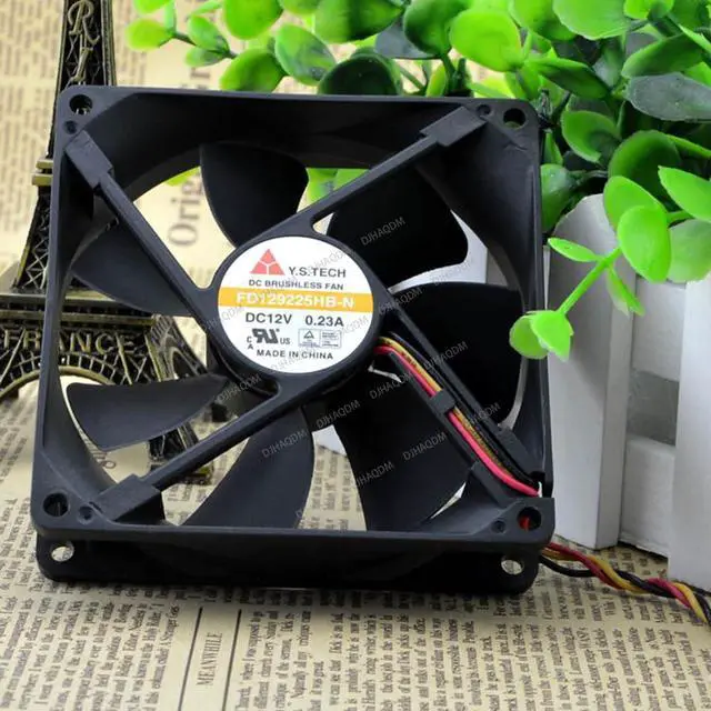 Alt view image 2 of 5 - Compatible for Y.S.TECH FD129225HB-N 12V 0.23A 9cm 9025 3-Wire Cooling Fan