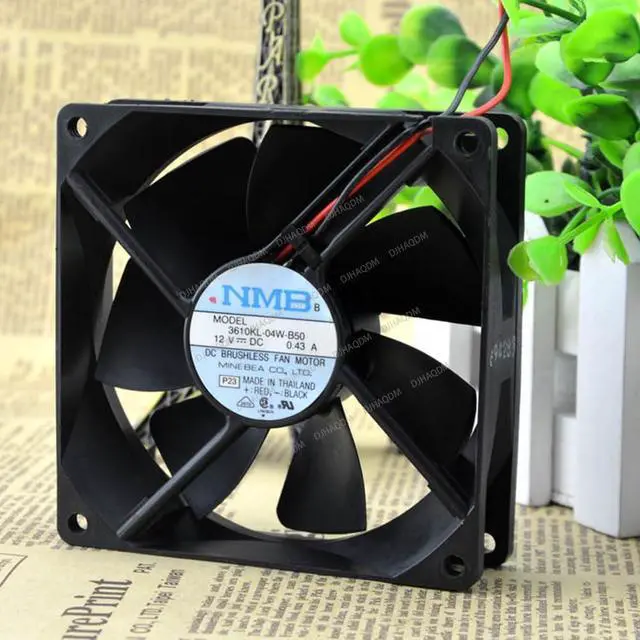 Alt view image 5 of 5 - Compatible for NMB 3610KL-04W-B50 12V 0.43A 9225 2-Wire Cooling Fan
