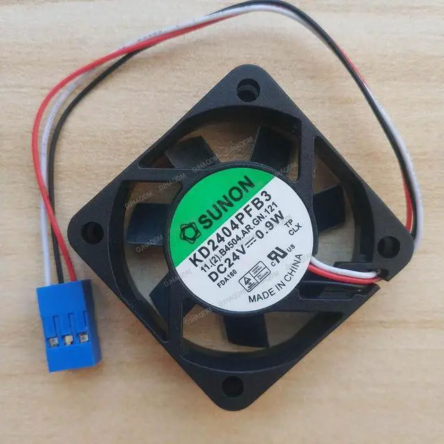 Alt view image 2 of 5 - Compatible for SUNON KD2404PFB3 24V 0.9W 4CM 4010 3-Wire Cooling Fan