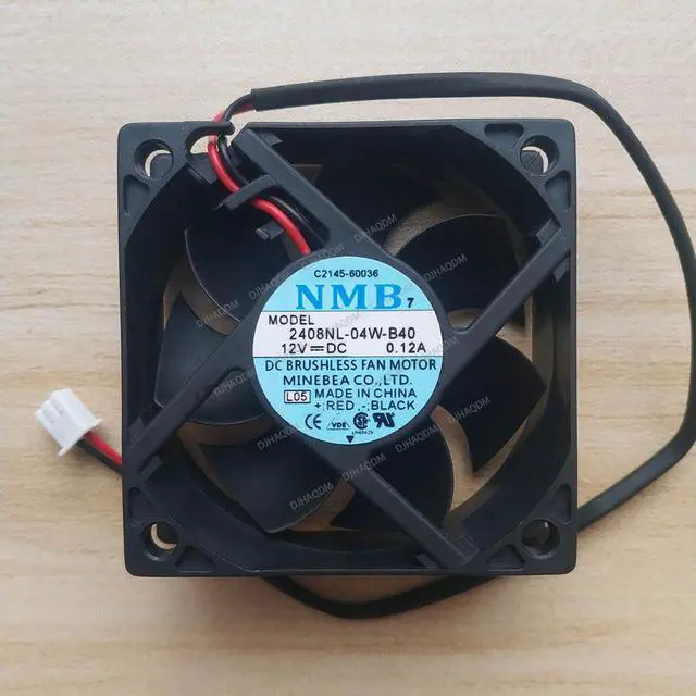 Main image of Compatible for NMB-MAT 2408NL-04W-B40 12V 0.12A 6020 6cm 2-Wire Cooling Fan