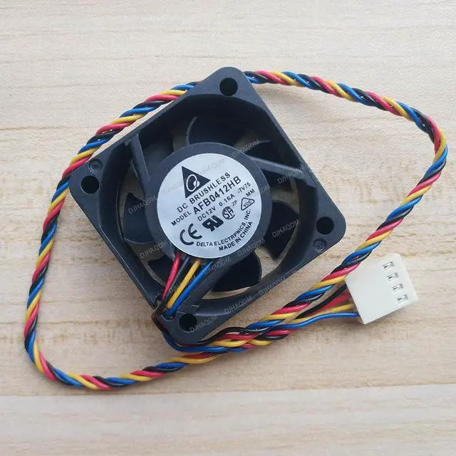 Alt view image 2 of 5 - Compatible for Delta AFB0412HB 12V 0.16A 4cm 4015 4-Wire Cooling Fan
