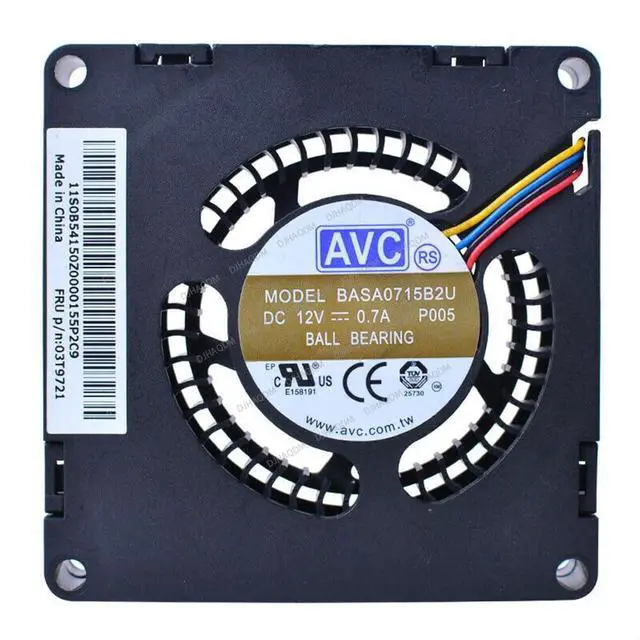 Main image of Compatible for AVC BASA0715B2U 12V 0.7A 70x70x15mm M92 M92P M72E M72P M78E 4-Wire Cooling Fan