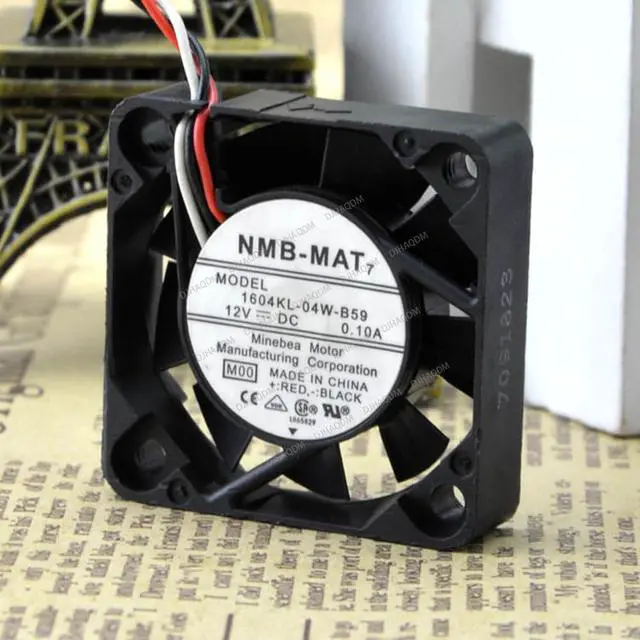 Alt view image 5 of 5 - Compatible for NMB-MAT 1604KL-04W-B59 12V 0.1A 4010 4cm 3-Wire Cooling Fan