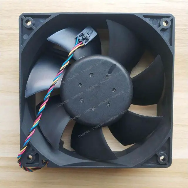 Alt view image 4 of 5 - Compatible for Delta AFC1212DE Y210M-A00-8L10 12V 3.00A 120x120x38mm 12038 4-Wire Cooling Fan