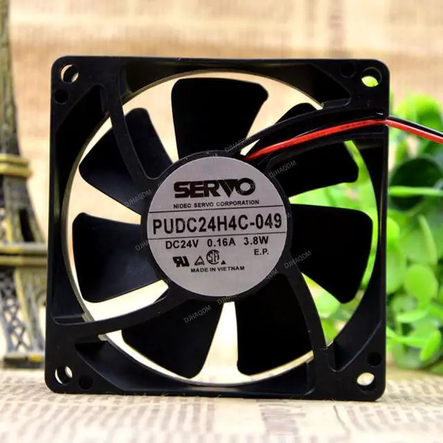Alt view image 2 of 5 - Compatible for SERVO PUDC24H4C-049 24V 0.16A 3.8W 8025 2-Wire Cooling Fan