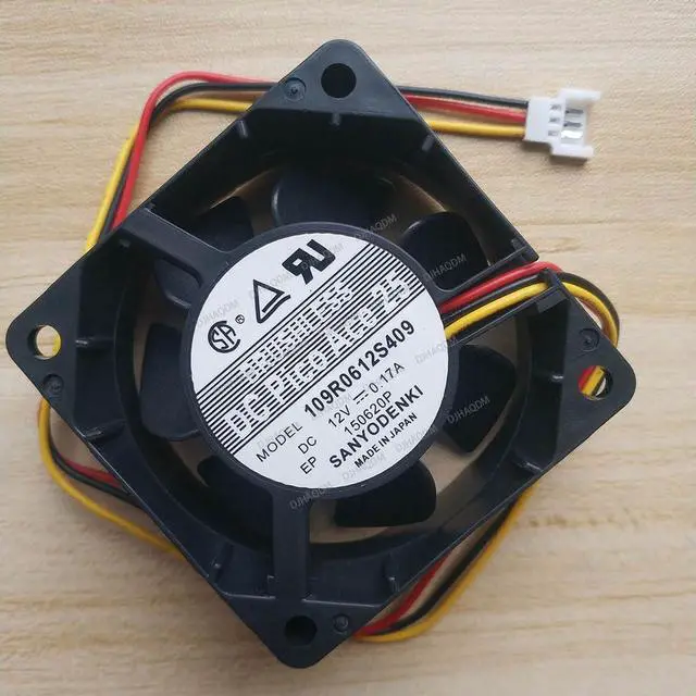 Alt view image 2 of 5 - Compatible for DC Pico Ace 25 109R0612S409 12V 0.17A 6cm 6025 3-Wire Cooling Fan
