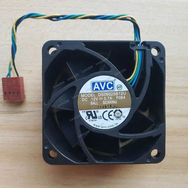 Main image of Compatible for AVC DS06025B12U 12V 0.7A 60x60x25mm 4-Wire Cooling Fan