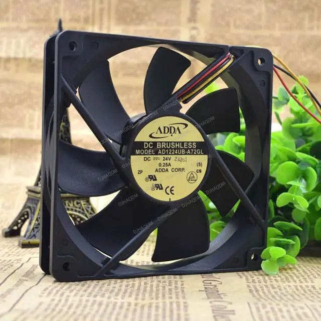 Alt view image 3 of 5 - Compatible for ADDA AD1224UB-A72GL 24V 0.25A 12cm 12025 3-Wire Cooling Fan