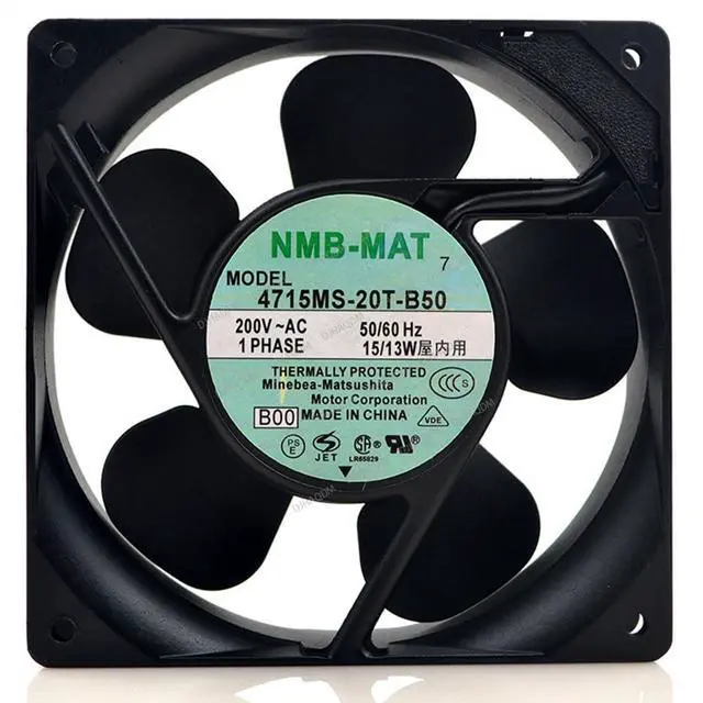 Alt view image 2 of 4 - Compatible for NMB-MAT 4715MS-20T-B50 200V 15-13w 12038 12cm Cooling Fan