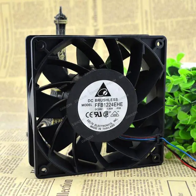 Alt view image 3 of 3 - Compatible for Delta FFB1224EHE 24V 1.5A 12038 12cm 3-Wire Cooling Fan