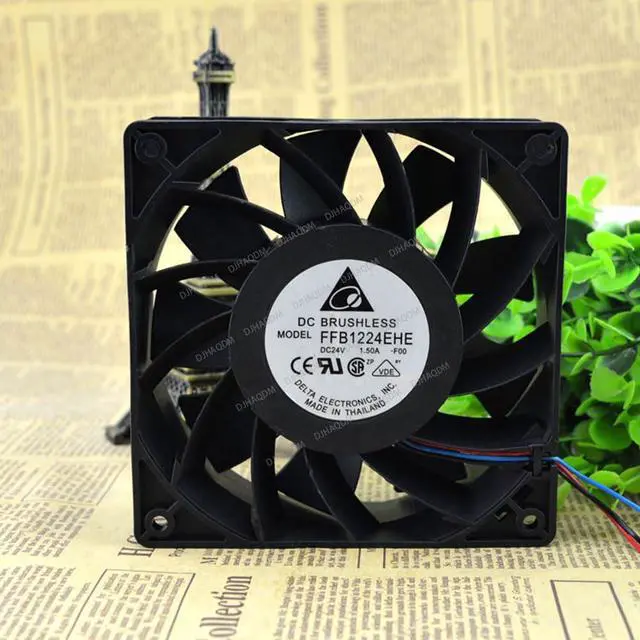Alt view image 2 of 3 - Compatible for Delta FFB1224EHE 24V 1.5A 12038 12cm 3-Wire Cooling Fan