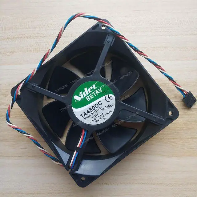 Alt view image 2 of 5 - Compatible for Nidec B35502-35 12V 1.40A 120x120x38mm 4-Wire Cooling Fan