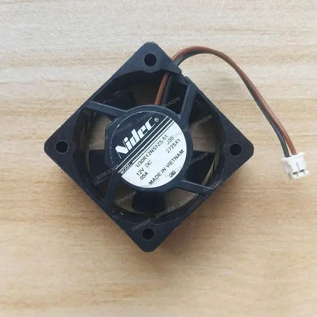 Alt view image 2 of 5 - Compatible for Nidec U30R12NS1Z5-51J35 12V 0.05A 3015 30x30x15mm 2-Wire Cooling Fan