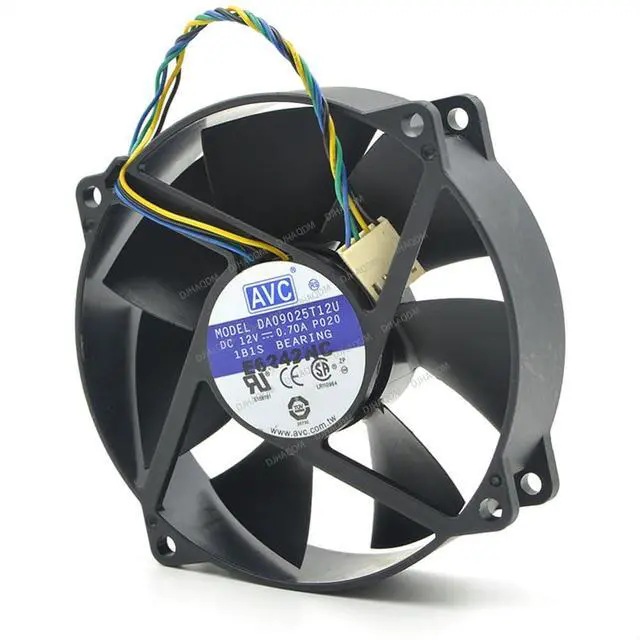 Alt view image 2 of 4 - Compatible for AVC DA09025T12U 12V 0.70A 9cm 9025 4-Wire Cooling Fan