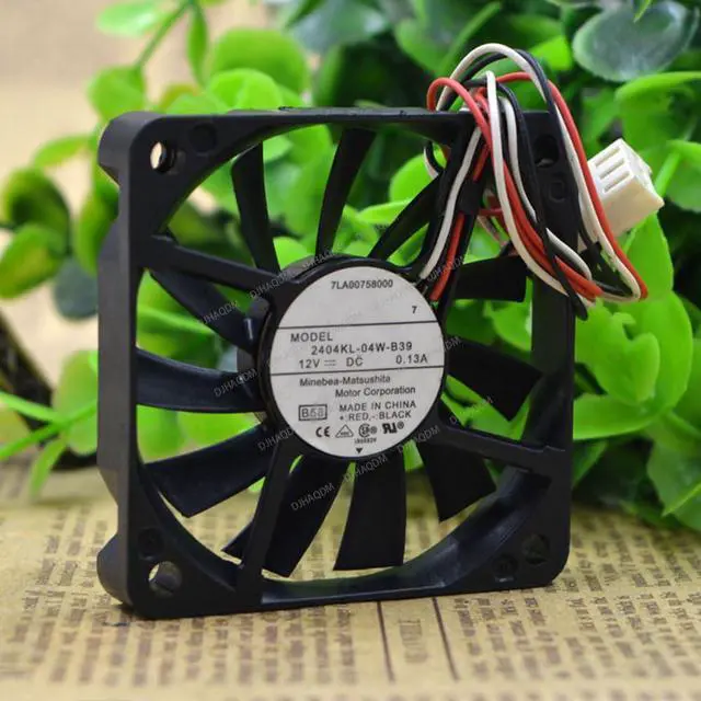 Alt view image 3 of 5 - Compatible for NMB-MAT 2404KL-04W-B39 12V 0.13A 60x60x10mm 6010 3-Wire Cooling Fan