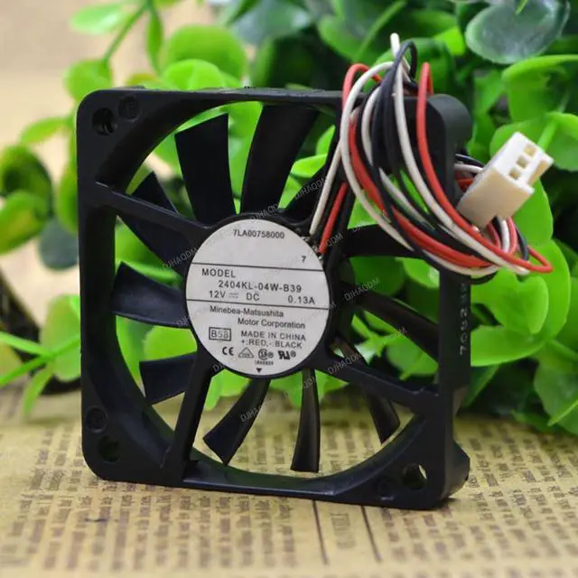 Main image of Compatible for NMB-MAT 2404KL-04W-B39 12V 0.13A 60x60x10mm 6010 3-Wire Cooling Fan