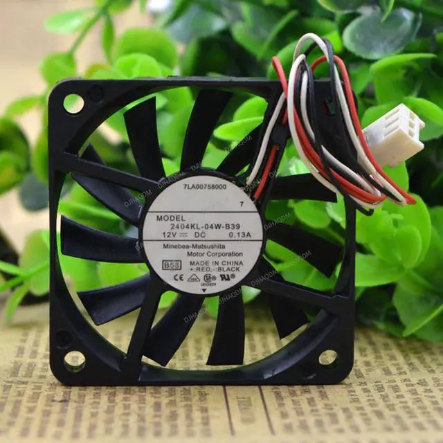 Alt view image 2 of 5 - Compatible for NMB-MAT 2404KL-04W-B39 12V 0.13A 60x60x10mm 6010 3-Wire Cooling Fan