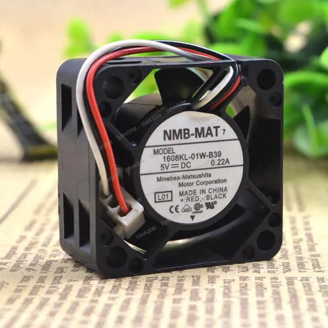 Alt view image 2 of 5 - Compatible for NMB-MAT 1608KL-01W-B39 3-Wire 40x40x20mm 5V 0.22A Cooling Fan