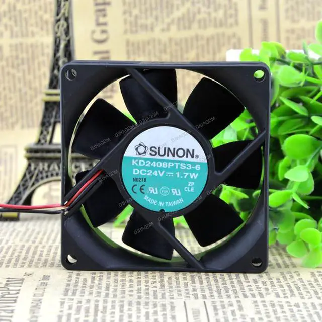 Alt view image 2 of 5 - Compatible for SUNON KD2408PTS3-6 24V 1.7W 8025 2-Wire Cooling Fan